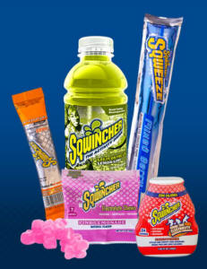 Sqwincher activity drinks